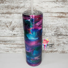 Load image into Gallery viewer, Mermaid Vibes 30 oz Skinny Tumbler
