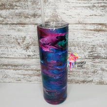 Load image into Gallery viewer, Mermaid Vibes 30 oz Skinny Tumbler
