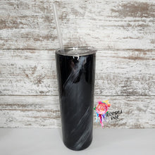 Load image into Gallery viewer, Black &amp; White Marble 30 oz Skinny Tumbler
