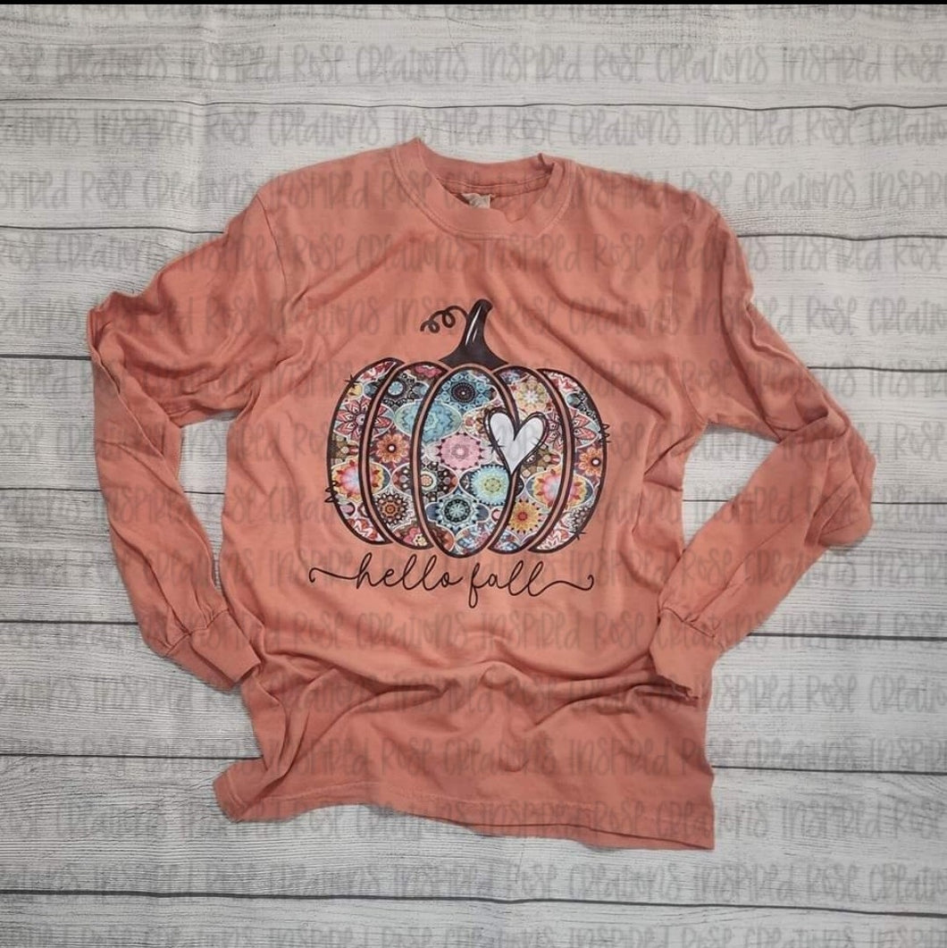 Pumpkin Long Sleeve Tshirt