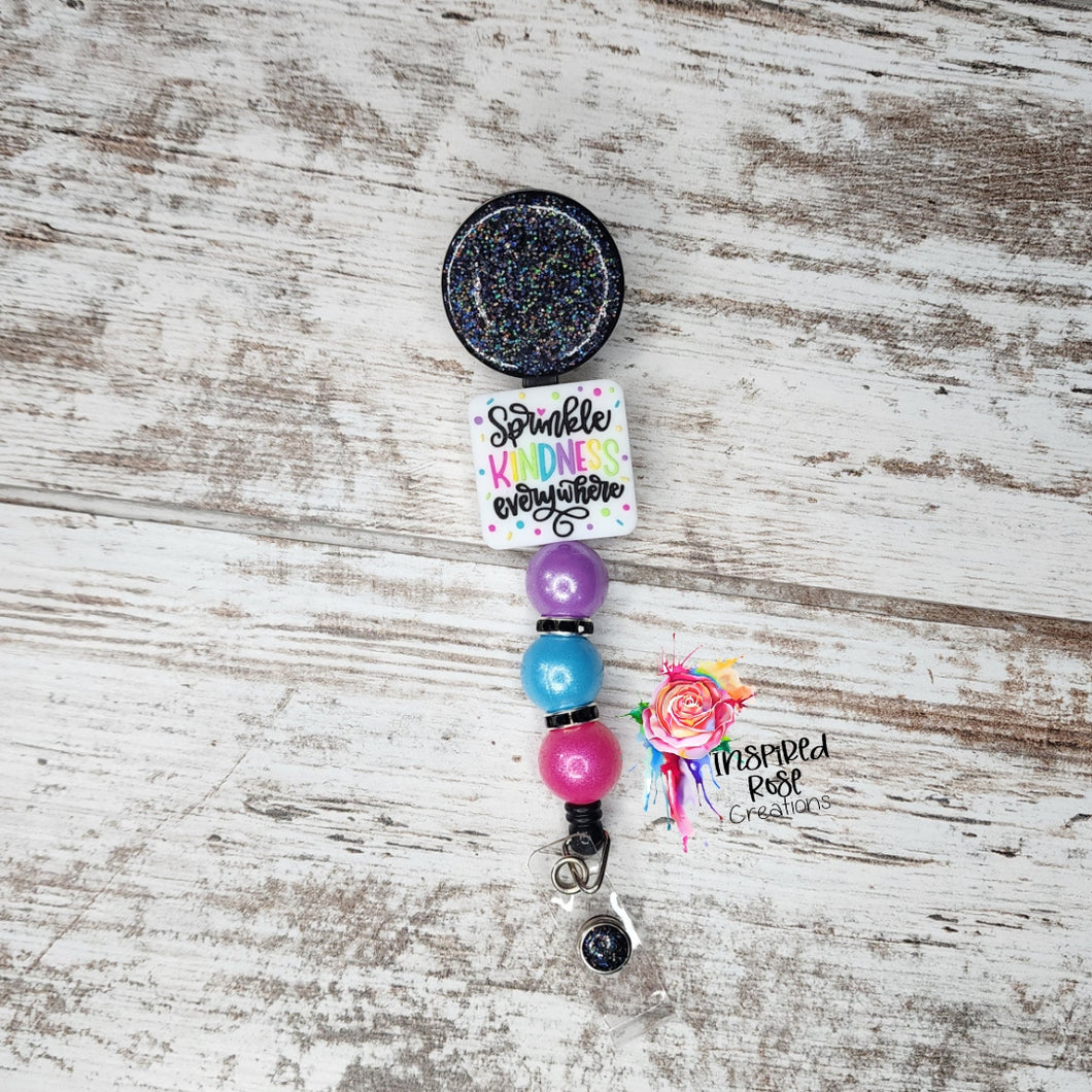 Beaded Badge Reel