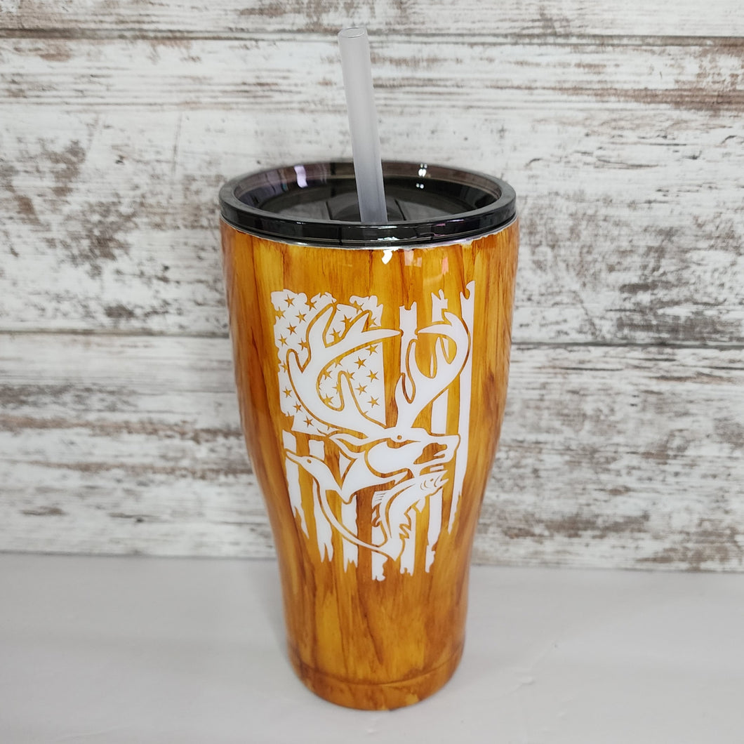 Hunting Woodgrain 30 oz. Modern Tumbler