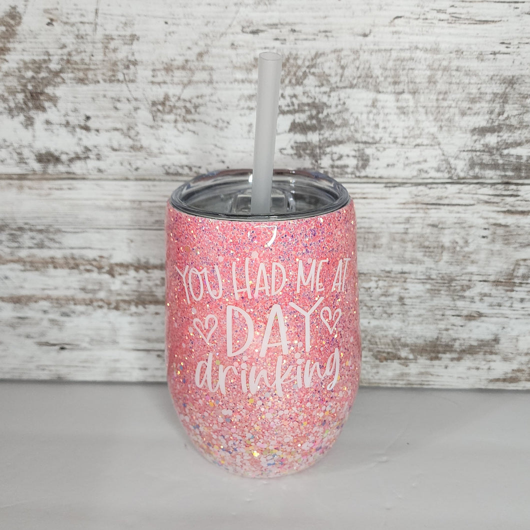 Day Drinking 15 oz wine tumbler