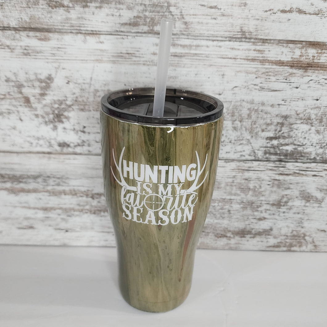 Acrylic Paint Pour Hunting 30 oz. Modern Tumbler