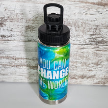 Load image into Gallery viewer, You Can Change the World 18 oz Duo Water Bottle Tumbler
