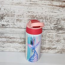 Load image into Gallery viewer, Mermaid Tails 12 oz Flip Top Tumbler
