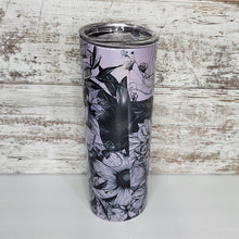 Load image into Gallery viewer, Flower Purple 20 oz Skinny Sub Shimmer Tumbler
