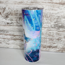 Load image into Gallery viewer, Just Breathe 20 oz Skinny Sub Shimmer Tumbler
