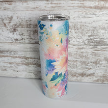 Load image into Gallery viewer, She Is.... Mom 20 oz Skinny Sub glitter Tumbler
