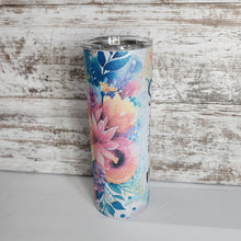 Load image into Gallery viewer, She Is.... Mom 20 oz Skinny Sub glitter Tumbler
