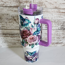 Load image into Gallery viewer, 40 oz Purple handle Pray Tumbler
