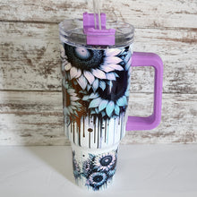 Load image into Gallery viewer, 40 oz Purple handle Let Them Tumbler
