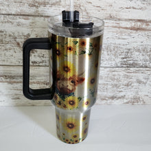 Load image into Gallery viewer, 40 oz Black Handle Stainless Don&#39;t Be Salty Heifer Tumbler
