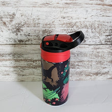 Load image into Gallery viewer, Dinosaur 12 oz Flip Top Tumbler
