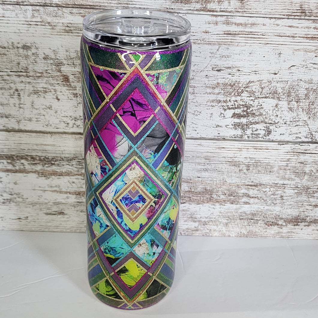 Splatter Template 30 oz Skinny Tumbler