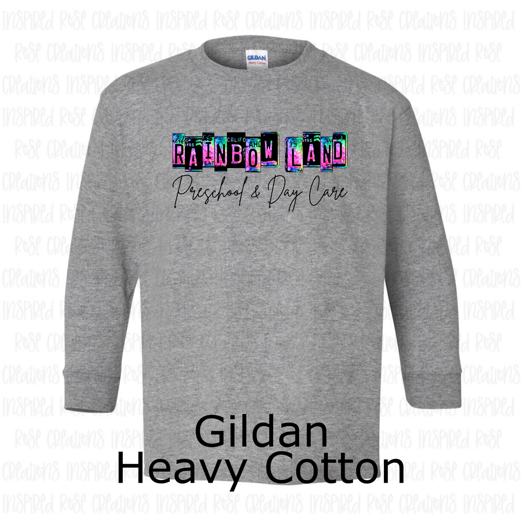 PREORDER CLOSES 9/3 (Expected 10/11) RAINBOW LAND License Plate YOUTH Long Sleeve T-Shirt