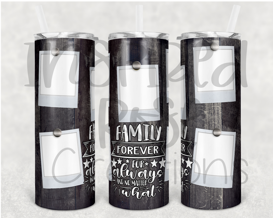 PREORDER Black Family Forever 20 oz Skinny Tumbler